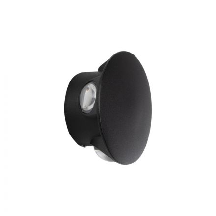 SOL 60689 Μοντέρνο Φωτιστικό Τοίχου Απλίκα LED 8W 1000lm 30° 2700K Μαύρο Ματ