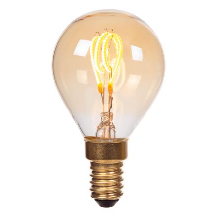 P45 Λάμπα Filament Ø4,5cm E14 3W 2200K Amber