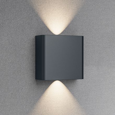 Απλίκα Vector LED 2x1W CCT IP65 Ανθρακί