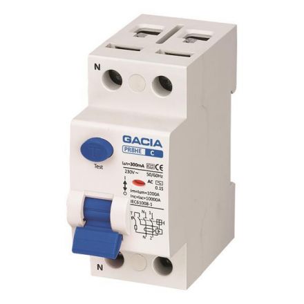 Ρελε Διαρροης 2Χ63Α 10Ka 300Ma Type Ac+S Gacia