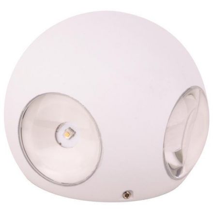 Φωτιστικό Τοίχου Στρογγυλό LED 8W Φ100x94 3000K IP65 Λευκό PLUS