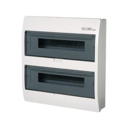 Πίνακας Εξωτερικός Πλαστικός ELEGANΤ 2x18 IP40 (PE+N)