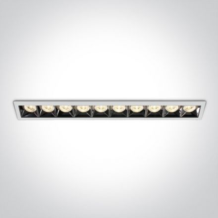 Χωνευτό Σποτ COB LED 40W 3000K Die Cast 230V Λευκό