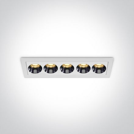 Χωνευτό Σποτ LED 12W 3000K Αλουμίνιο 230V Λευκό Dark Light
