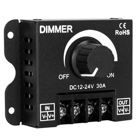 LED Dimmer Εξωτερικό με Ποτενσιόμετρο 12v (360w) - 24v (720w) GloboStar 50041