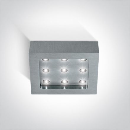 Χωνευτό Spot LED 9x0.2W 6000K Αλουμίνιο