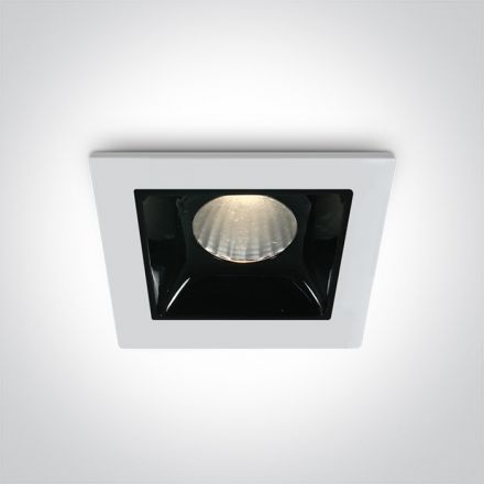 Χωνευτό Σποτ LED 2W Dimmable 3000K Die Cast Λευκό