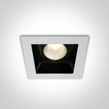 Χωνευτό COB LED Spot 20W 3000K 30° Αλουμίνιο/Μέταλλο Λευκό IP20 230V