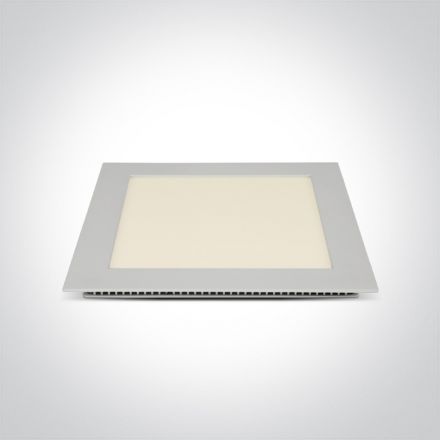 Τετράγωνο Χωνευτό LED Panel 22W 3000K Die Cast Λευκό IP40 230V