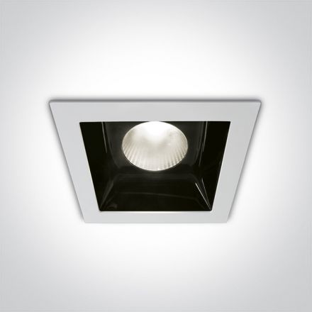 Χωνευτό COB LED Spot 30W 4000K 30° Αλουμίνιο/Μέταλλο Λευκό IP20 230V