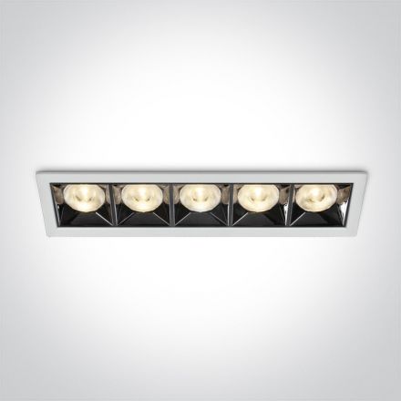 Χωνευτό Σποτ COB LED 20W 3000K Die Cast 230V Λευκό