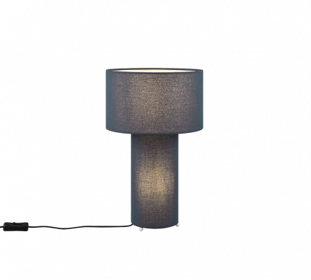 Trio Lighting Επιτραπέζιο Φωτιστικό BALE LED 2xE27 Υφασμάτινο Μπλε