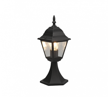 Trio Lighting Φωτιστικό Κήπου - Φανάρι LED 1xE27 LIVENZA Μαύρο Ματ IP44