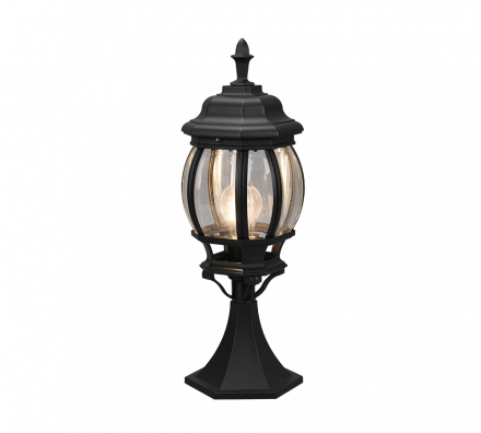 Trio Lighting Φωτιστικό Κήπου - Φανάρι LED 1xE27 ELVO Μαύρο Ματ IP44