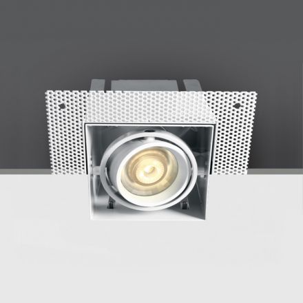 Τετράγωνο Trimless LED Spot GU10 MR16 100-240V Αλουμίνιο Λευκό