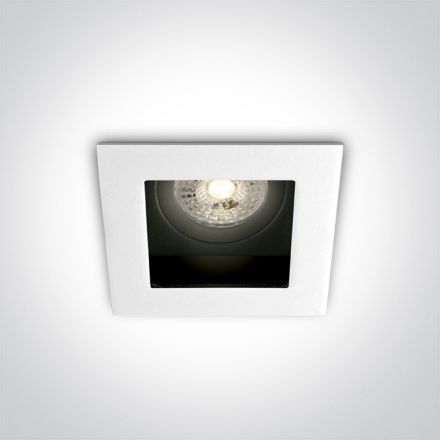 Τετράγωνο Χωνευτό LED Spot GU10 MR16 100-240V Μέταλλο Λευκό Dark Light