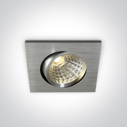 Χωνευτό LED Spot 7W 4000K 30° Αλουμίνιο Dimmable