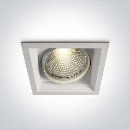 Χωνευτό LED Spot 40W COB 3000K 36° Die Cast Λευκό 230V