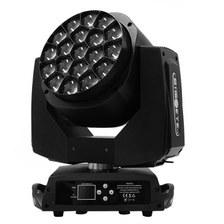 Κινούμενη Ρομποτική Κεφαλή Atlas HAWKEYE 2 K10 BEE EYE PRO 4in1 BEAM - WASH - ROTATION - ZΟΟΜ 4°-60° 19*15W OSRAM LED RGBW 450W 230V DMX512 