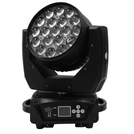 Κινούμενη Ρομποτική Κεφαλή Helios HAWKEYE 1 BEE EYE PRO 4in1 BEAM - WASH - ZΟΟΜ 4°-60° 19*12 Watt OSRAM LED RGBW 300W 230V DMX512 51152