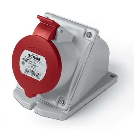 Επίτοιχη Πρίζα Θηλυκή 3P+N+E 32A 6h 380-415V 50/60Hz IP44/54