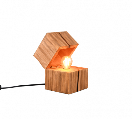 Trio Lighting Επιτραπέζιο Φωτιστικό LED E14 2W TREASURE Ξύλο