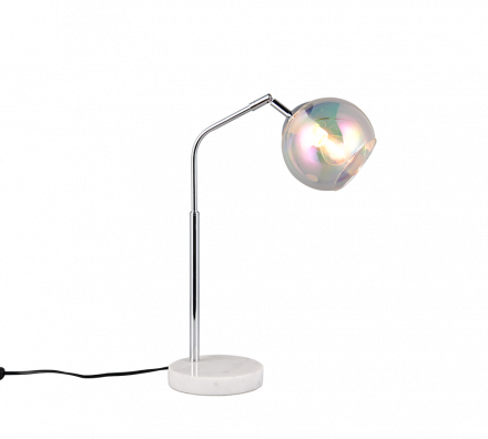 Trio Lighting Επιτραπέζιο Φωτιστικό 1xE14 PAXTON Chrome Μέταλλο-Γυαλί