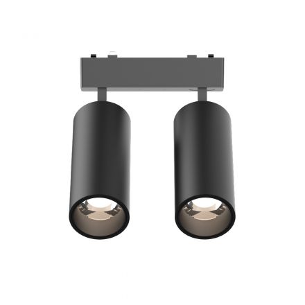 InLight Φωτιστικό LED 2x9W 3CCT για Ultra-Thin μαγνητική ράγα σε μαύρη απόχρωση D:16cmX4,4cm (T05205-BL)