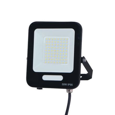 Προβολέας LED SMD 50W Μαύρος IP66 6500K PLUS