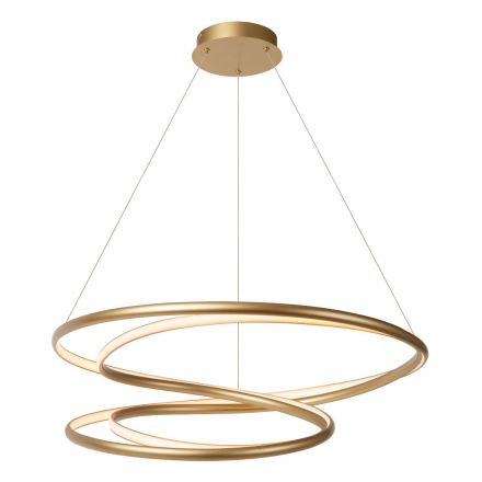 Κρεμαστό Φωτιστικό Ø80cm LED Dim 74W 2700K SARDANA Χρυσό Ματ-Ορείχαλκος Premium