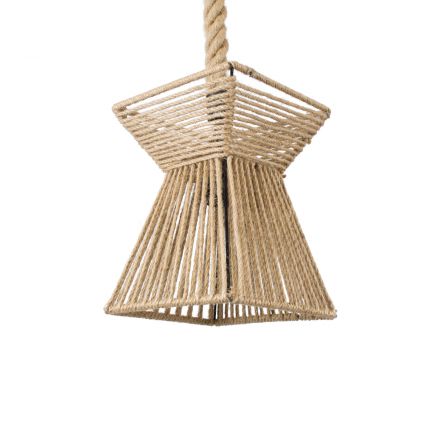 ROUGE 01611 Boho Κρεμαστό Φωτιστικό Οροφής με Ντουί 1xE27 IP20 Μπεζ