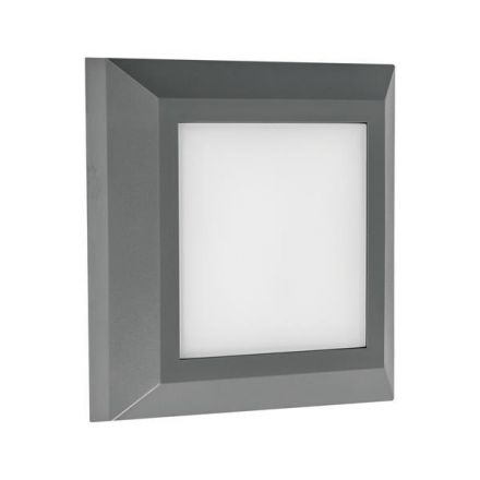 Φωτιστικό Τοίχου SLIM LED 3W IP65 230V 3CCT 125X125mm Γραφίτης PRO Arte Illumina