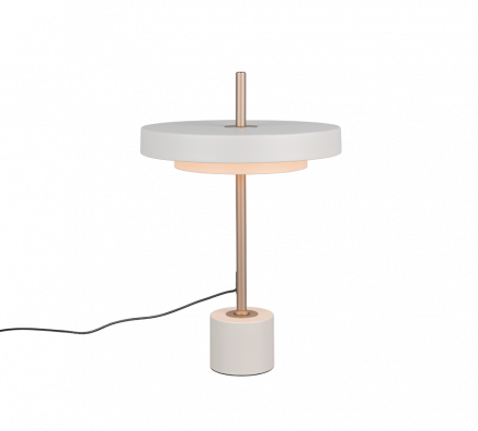Trio Lighting Επιτραπέζιο Φωτιστικό LED 12W CCT KEATON Λευκό-Χρυσό Dimmer
