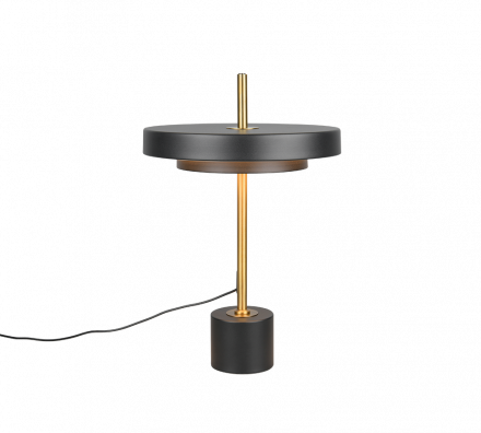 Trio Lighting Επιτραπέζιο Φωτιστικό LED 12W CCT KEATON Μαύρο-Χρυσό Dimmer