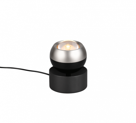Trio Lighting Επιτραπέζιο Φωτιστικό LED 5W CCT ORBIT Μαύρο-Nickel Mat
