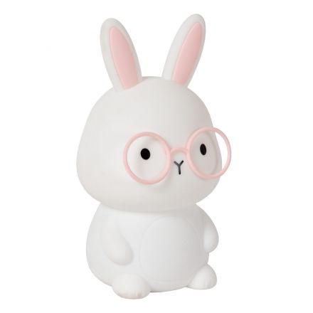 PINCHA RABBIT Rechargeable Επιτραπέζιο Φωτιστικό Παιδικό Battery pack- LED 3 StepDim Rgb Λευκό Essential