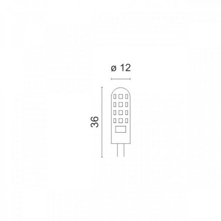 Λαμπτήρας LED 12V G4 2.5W 3000K 5554