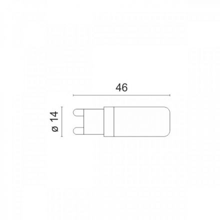 Λαμπτήρας LED G9 ΣΙΛΙΚΟΝΗΣ 3.5W 3000K 5556