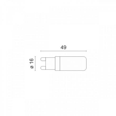 Λαμπτήρας LED G9 ΚΕΡΑΜΙΚΟΣ 5W 3000K 5558