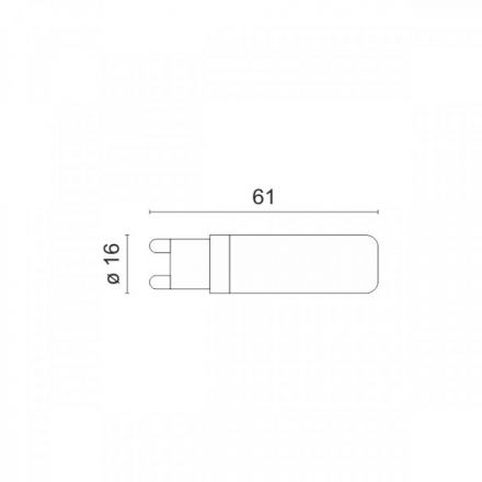 Λαμπτήρας LED G9 ΚΕΡΑΜΙΚΟΣ 7W 3000K 5560