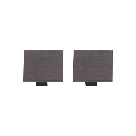 Premium LINIAL Τερματικές Τάπες 2 Σετ Satin Gun Metal