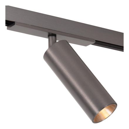 Μονό Spot Ράγας LED 10W 2700K-4000K 1-Phase LINIAL ΜΟΧ Satin Gun Metal