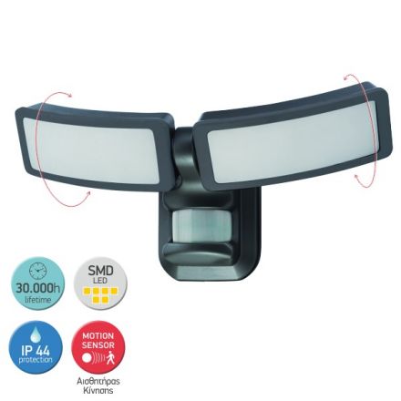 Φωτιστικό LED Με Αισθητήρα Κίνησης 27W 6000K 5603