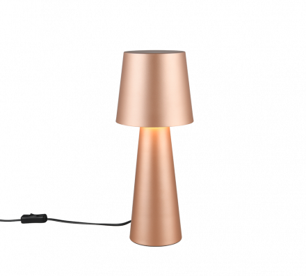 Trio Lighting Επιτραπέζιο Φωτιστικό 1xE27 NUBIAN Coffee Μέταλλο