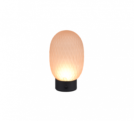 Trio Lighting Επιτραπέζιο Φωτιστικό LED 1.5W 3000K FACETTE Amber Γυαλί