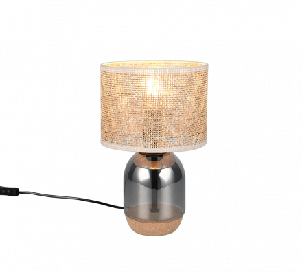 Trio Lighting Επιτραπέζιο Φωτιστικό 1xE27 TARA Chrome Γυαλί 20cm