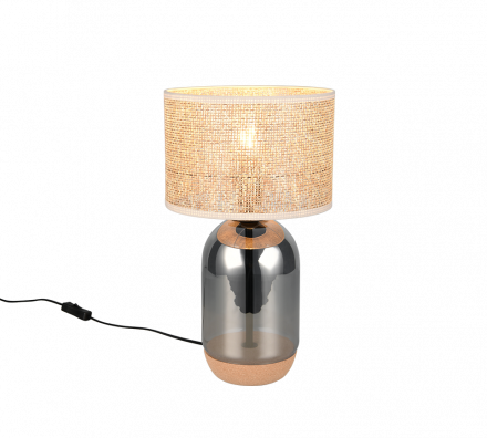 Trio Lighting Επιτραπέζιο Φωτιστικό 1xE27 TARA Chrome Γυαλί 25cm