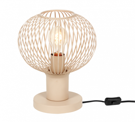 Trio Lighting Επιτραπέζιο Φωτιστικό 1xE27 GILA Μέταλλο Sand 23cm