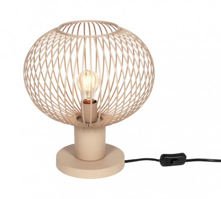 Trio Lighting Επιτραπέζιο Φωτιστικό 1xE27 GILA Μέταλλο Sand 33cm