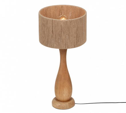 Trio Lighting Επιτραπέζιο Φωτιστικό 1xE27 TOBA Ξύλο